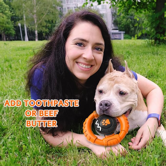 Dog Toys for Aggressive Chewers Large Medium Small Breed Indestructible Durable Tough Squeaky Dog Chew Toys to Keep Them Busy Nylon Rubber Interactive Dog Toys-PawvioPets