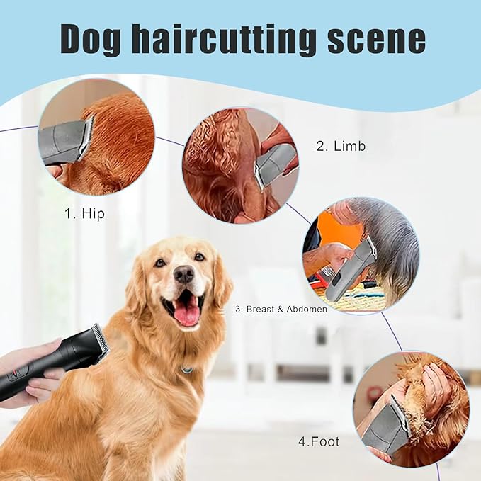 2PCS 30 Blades Dog Grooming Blades Compatible with Andis Dog Clippers,Dog Clipper Blades Compatible with Oster A5,Wahl km10 Dog Clippers for Animal Dog Cat Horse,Stainless-Steel Blade Sharp-PawvioPets