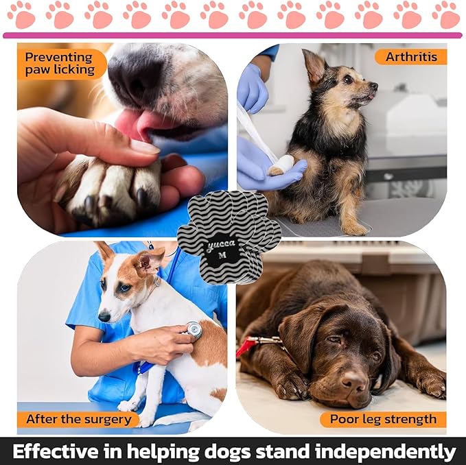 Dog Anti Slip Paw Grips Traction Pads, Dog Paw Protector with Stronger Adhesive, Toe Grips for Dogs from Slipping on Hardwood Floors, Dog Shoes Booties Socks Replacement for Older Dogs-PawvioPets