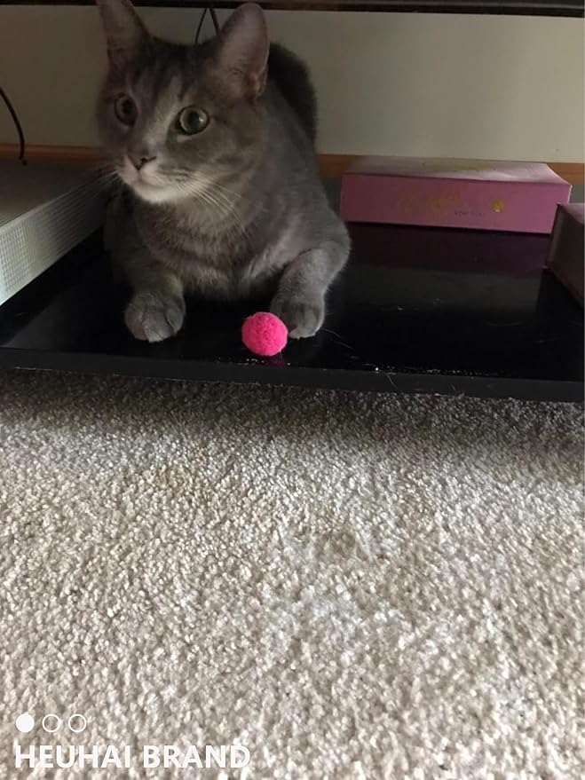 80-Pack Cat Toy Balls 10 Assorted Colors 1.25 Inch Diameter Suitable for All Cat Sizes (Cat Toys Value Pack)-PawvioPets