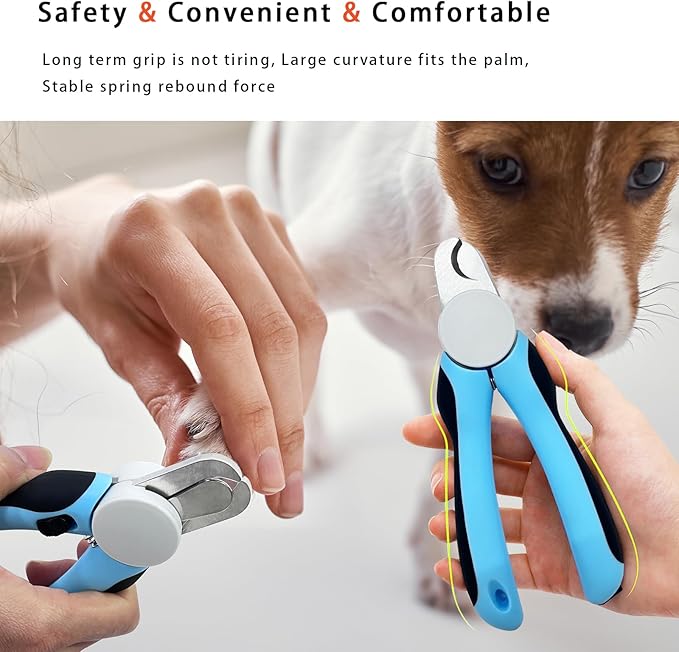 Cat & Dog Nail Clipper and Trimmer with Safety Guard, Avoid Over Cutting Toenail, Equipped with Nail File - Professional Grooming Tool for Pets-PawvioPets