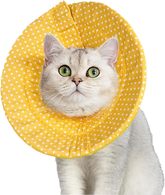 Elizabethan Collar (美/首巻/黄/L)-PawvioPets