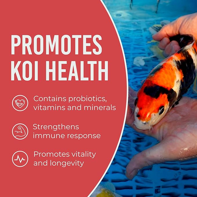 Blue Ridge Koi Fish Food 50lb - Platinum Pro Formula Goldfish Food, Premium Pond Pellets-PawvioPets