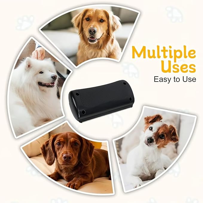 Deshedding Brush - Dog Brush for Shedding & Pet Hair Removal Tool, Double Sided Grooming Brush - Dog & Cat Grooming Supplies for Long Short Hair-PawvioPets