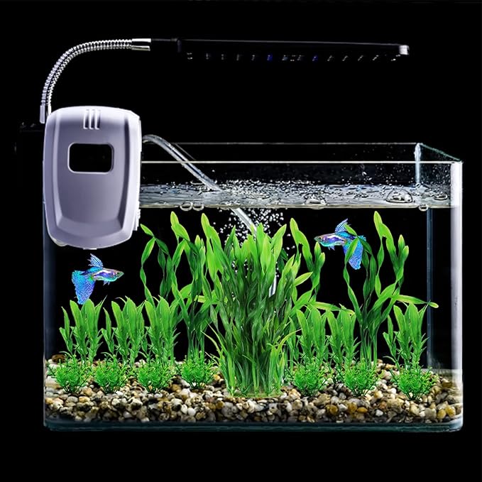 Aquarium Plants, 20pcs Fish Tank Decor Green Plants Artificial Aquarium Decorations for Household and Office Aquarium Simulation, Small to Large-PawvioPets