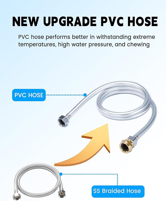 Automatic Dog Water Dispenser, 2 Gallons 304 Stainless Steel Dog Water Bowl for Indoor/Outdoor, Large Water Bowl for Pets & Livestock, Anti Tip, Wide Mouth, Water Auto Fill, Fit GHT 3/4" Faucet-PawvioPets