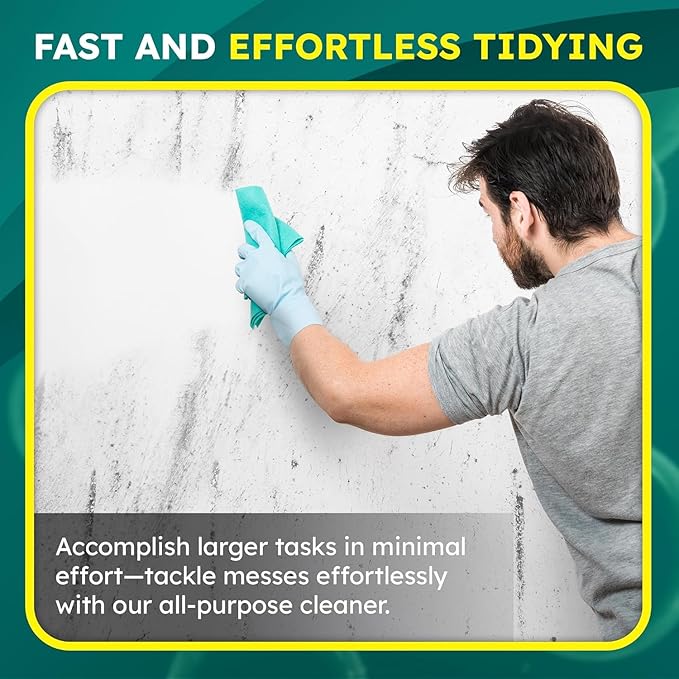 All-Purpose Cleaner & Degreaser – Heavy-Duty Grease & Stain Remover for Home, Kitchen, Garage & Industrial Use, Surface-Friendly, Cuts Through Tough Dirt – 1 Gallon (4 Pack)-PawvioPets