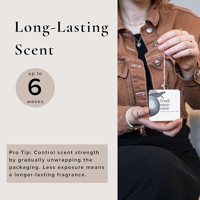 Fresh Squeezed Car Air Freshener - 4 Pack-PawvioPets