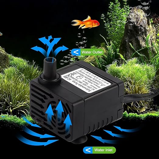 Electric Water Heater Chiller, AC 100‑240V 20L Aquarium Chiller ABS Housing Digital Display Intelligent Temperature Control 70W with Pump for Fish (US Plug Pump US Plug 110V)-PawvioPets