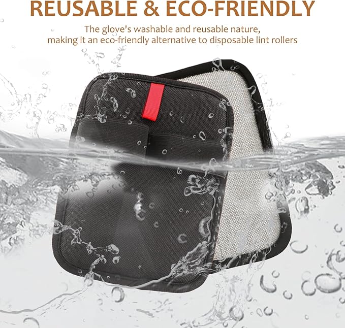 6 Pcs Pet Hair Removal Glove, Electrostatic Pet Hair Remover Gloves, Reusable Cat & Dog Hair Cleaning Gloves, Suitable for Couch, Furniture, Blankets, Curtain, Car Seat-PawvioPets