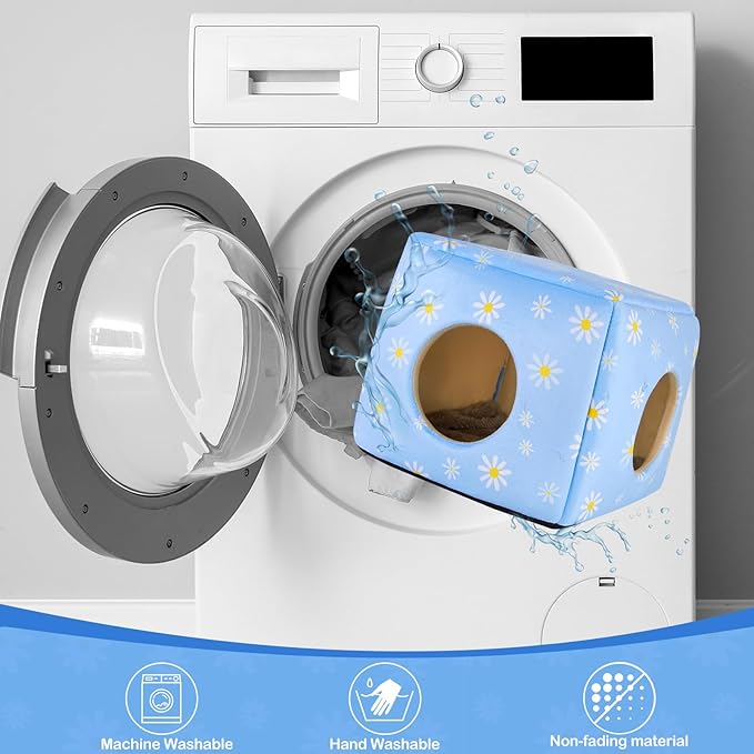 Bienbee Guinea Pig Hideout, Washable Guinea Pigs House Cozy Guinea Pigs Bed for Small Pet Bunny/Rabbit/Hamster/Chinchilla Guinea Pig Accessories Daisy-PawvioPets