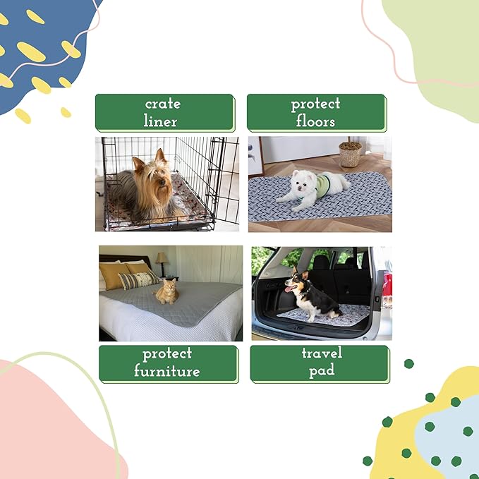 Caldwell's Pet Supply Co. 24x36 Potty Pads, Washable Pee Pads for Dogs, Reusable Pee Pads for Dogs, Puppy Potty Mat, Whelping Rug, Reusable Puppy Mat, Medium (Set of 3)-PawvioPets