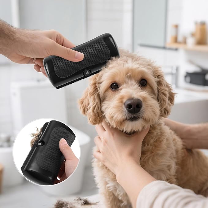 Deshedding Dog Brush, Groompro Deshedding Brush for Cats, Dogs, Rabbits, Horses, Ergonomic Pets Groomer for Matted Hair, Loose Hair-PawvioPets