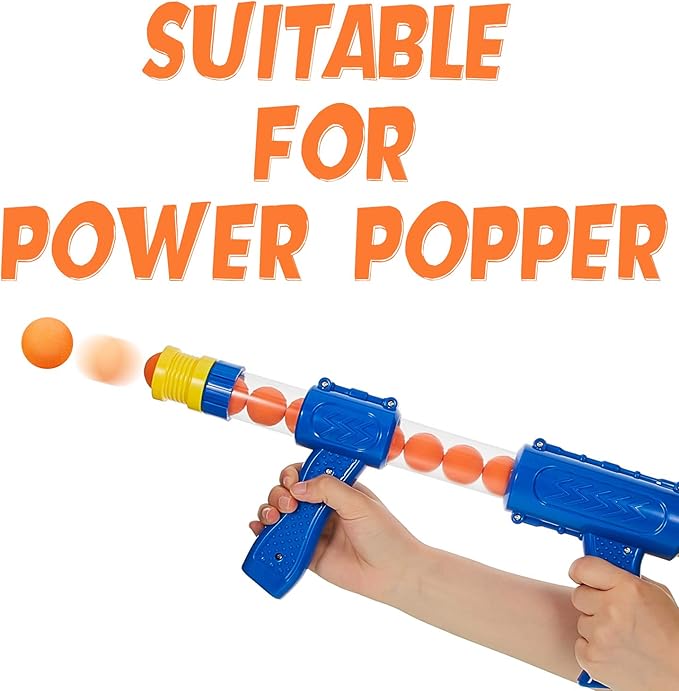 Frienda 24 Pieces Refill Balls Soft Orange Foam Balls Refills Approx 1. 1 Inch in Diameter, Soft Small Light Cat Ball Toys-PawvioPets