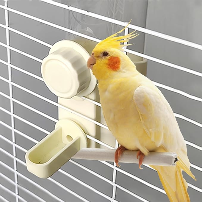 Automatic Hanging Bird Water Bottle - No Drip Cage Mounted Waters Feeder for Parakeets, Cockatiels, Budgies, Lovebirds, Finches, Canaries, Parrots (Bird Cage Accessories Travel Essential)-PawvioPets