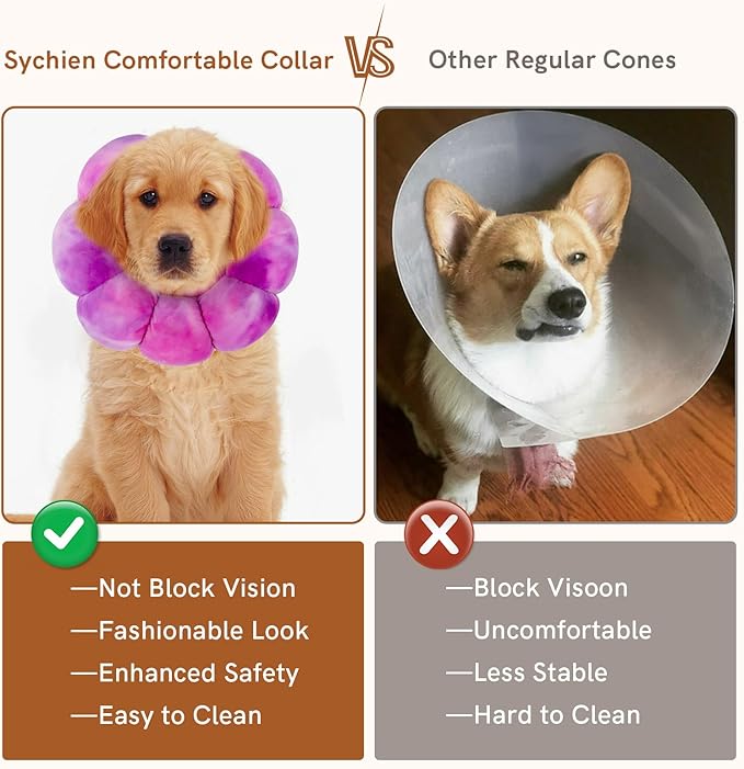 Cat Collar Soft, Adjustable Soft Protective Neck Cats Recovery Cone After Surgery-PawvioPets