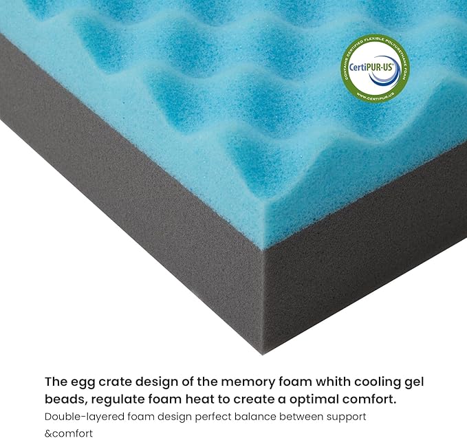 Cooling Dog Beds for Large Dogs, Orthopedic Memory Foam Dog Bed, Large Pet Beds with Washable Cover, Ideal for Arthritic Dogs Up to 65Lbs-PawvioPets