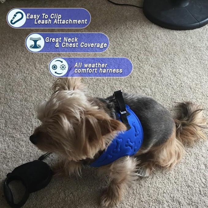 Comfort Fit Dog Harness No Pull with Adjustable Buckles Soft Padded Reflective Choke Step-in Pet Vest with Easy Control Handle for Small Medium Large Dogs & Puppies for Walking Running Training-PawvioPets