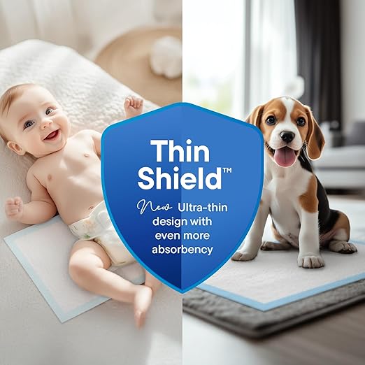 Disposable Changing Pads [100-Pack] Diaper Pad for Baby, Puppy & Dog - Pee & Wee Underpads - Chux Potty Training Liner - Changing Table Cover - 17"x13" Leak-Proof Liners for Incontinence & Travel Use-PawvioPets