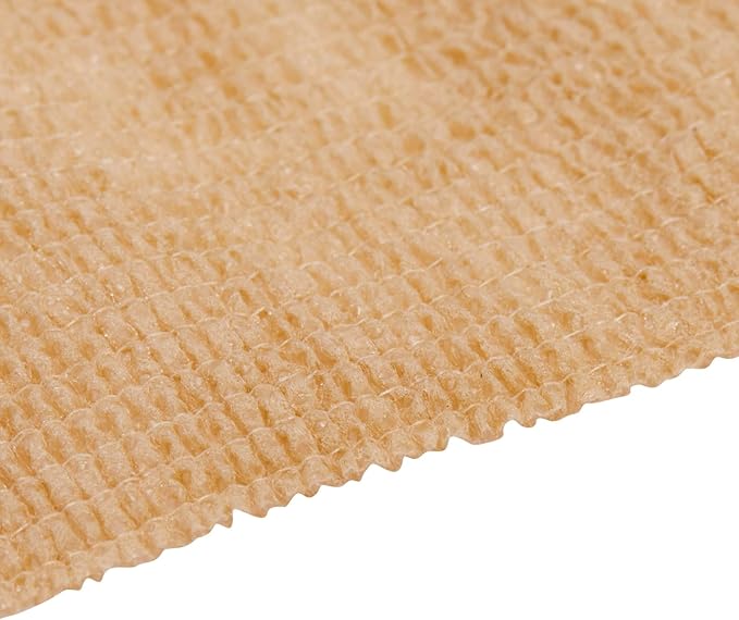 12-Rolls Self Adherent Bandage Wrap, Vet Tape - 3 in x 5 Yds Breathable, Elastic Cohesive Wrap Tape for Wrist, Swelling, Sports, Tattoo (Tan)-PawvioPets