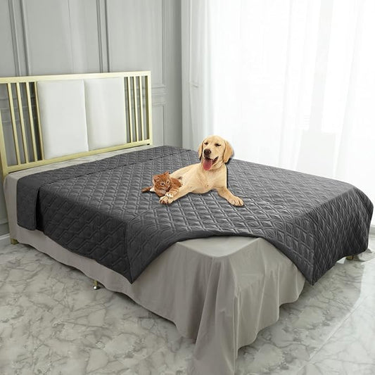 Ameritex Waterproof Blanket Reversible Dog Bed Cover Pet Blanket for Furniture Bed Couch Sofa-PawvioPets