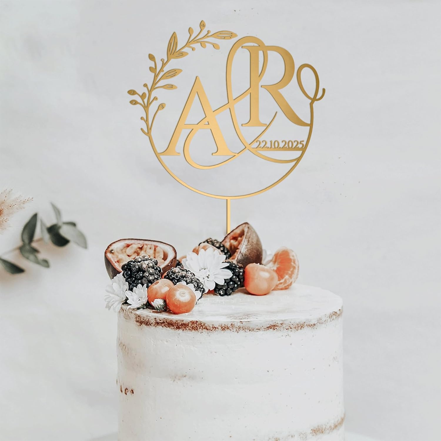 Personalized Wedding Cakes Topper, Gold Cake Toppers For Wedding, Anniversary Weddings Decorations, Custom Cake Topper Wedding Bride and Groom, Weddings Decor