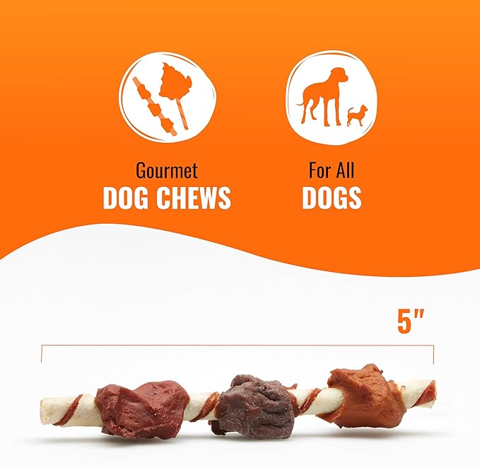 Good ‘n’ Fun Triple Flavor Kabobs Chews for All Dogs, 24 Ounces, Treat Your Dog to Chews Made from Beef Hide, Real Chicken, Pork Hide, Duck and Chicken Liver-PawvioPets