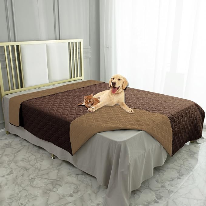 Ameritex Waterproof Dog Bed Cover Pet Blanket for Furniture Bed Couch Sofa Reversible-PawvioPets