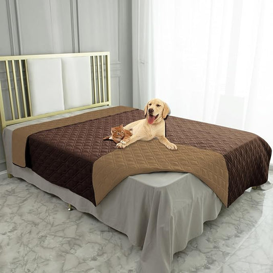 Ameritex Waterproof Dog Bed Cover Pet Blanket for Furniture Bed Couch Sofa Reversible-PawvioPets