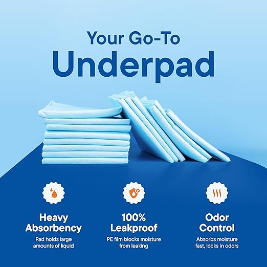 Disposable Changing Pads [100-Pack] Diaper Pad for Baby, Puppy & Dog - Pee & Wee Underpads - Chux Potty Training Liner - Changing Table Cover - 17"x13" Leak-Proof Liners for Incontinence & Travel Use-PawvioPets