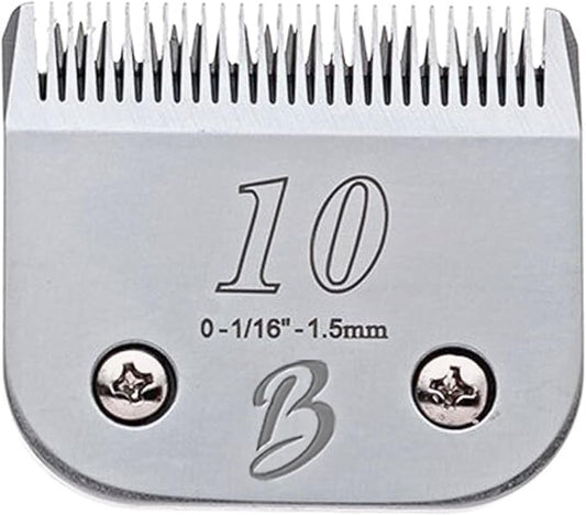 Detachable A Series 10 Blade Dog Grooming Cut Length 1/16" / 1.5mm Japanese Carbonized Steel Dog Grooming Blades 10 (Compatible A5 Series Clippers for Dogs Horses(B10)-PawvioPets