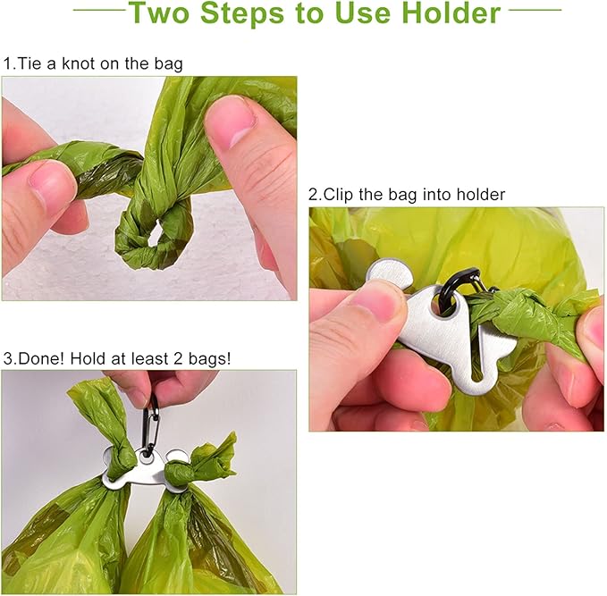 Dog Waste Bag Dispenser Pet Poop Bags Holder for Doggie Waste Bags Dispensers Soft Fabric Zipper Small Doggy Puppy Pouch for Leash Accessory Attachment with Carrier,Grey-PawvioPets