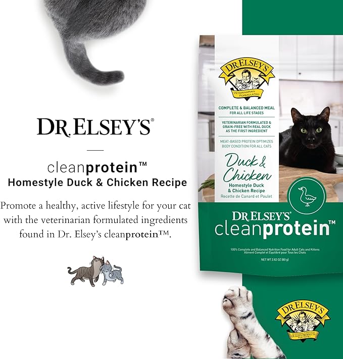 Dr. Elsey's® cleanprotein® Duck & Chicken Homestyle Recipe All-Meat Pouch (Pack of 12)-PawvioPets