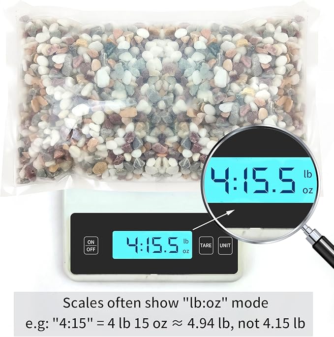 2 lbs Natural Mixed Color Pea Gravel Pebbles, 3/8 inch Decorative Rocks for Succulents, Pebbles for Indoor Plants, Vases, Aquarium Gravel, Top Dressing, Outdoor Decorative Stones-PawvioPets
