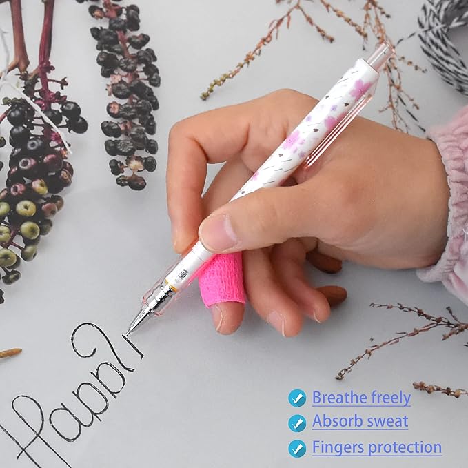 9 Pack 1" x 5 Yards Self Adhesive Bandage Wrap Self Stick Wrap for Ankle, Wrist, Finger, Sports, Breathable Cohesive Vet Tape for Pets (Pink)-PawvioPets