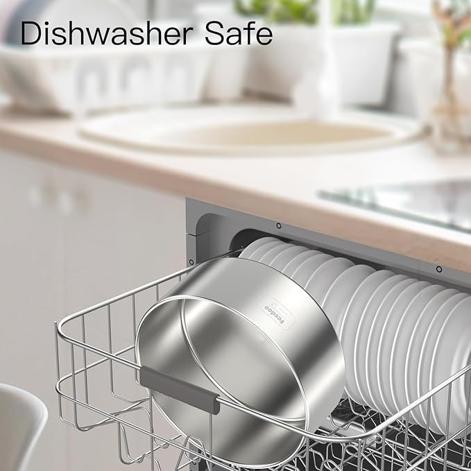 82oz Double Layers 304 Stainless Steel Dog Bowl - Insulated & Durable | Non-Slip Base | Easy to Clean | BPA-Free Safe Dog Food and Water Bowl-PawvioPets