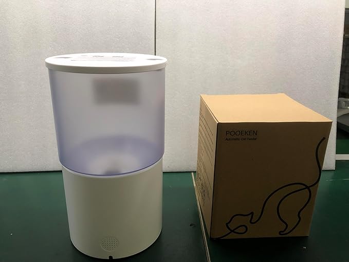 Automatic Cat Feeder Food Dispenser: 4L Timed Small Dog Dry Food Dispenser with 10s Voice - Distributeur Nourriture Chat Hund Programmable - Auto Pet Feeder with 1-6 Meals White-PawvioPets