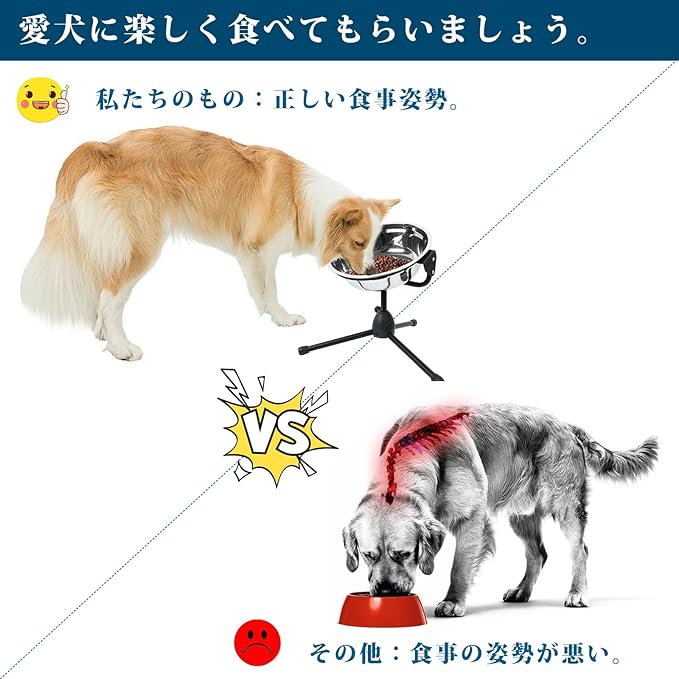 Elevated Dog Bowl with Adjustable Metal Stand,Extra Large Size for Dogs Heavier Than 100 lbs,1.24 Gal 4.7 Liter, Stainless Steel Dog Food Bowl Height Adjustable Non-Slip Raised Dog Bowl Set-PawvioPets