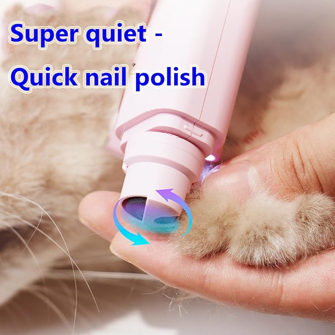 2 In 1 Pet Nail Clipper and Grinder, Professional Electric Rechargeable Pet Nail Fast Trimmer, Painless, Claw Care Grooming, Smoothing, Silent - Shockproof, For Small, Large Dogs & Cats, upgraded-PawvioPets