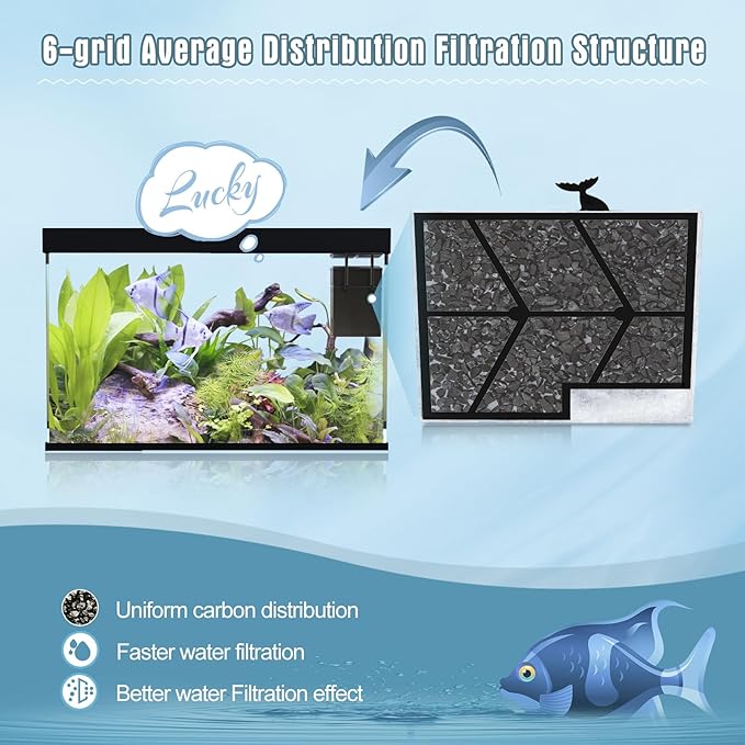 12 Packs Small Filters Cartridges Compatible with Aqueon Small Filter Carbon Filter Cartridge Compatible with Aqueon QuietFlow E Internal Power Filter 10 and 1/2.5/5 Gallon Minibow Aquarium Filters-PawvioPets