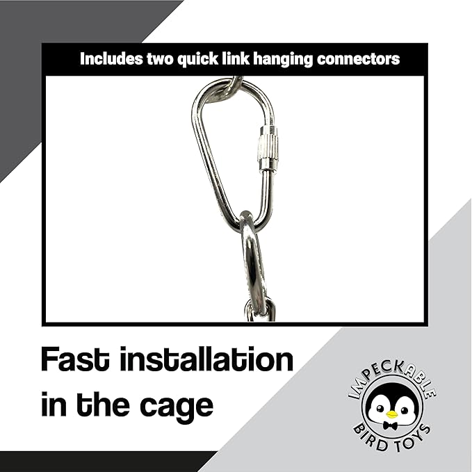 1970 Pk2 Pot and Spoon Delight Features Shiny pots and Spoons with Acrylic Rings and Pacifiers, Handcrafted for African Greys Amazons Macaws-PawvioPets