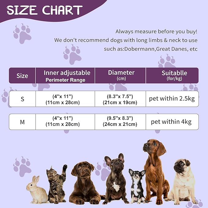 Adjustable Cat Collar Soft to Stop Licking After Surgery for Kitten, Alternative to Cone of Shame, Donut Cone for Cats, Pet Elizabethan Collar (Monster, Small)-PawvioPets