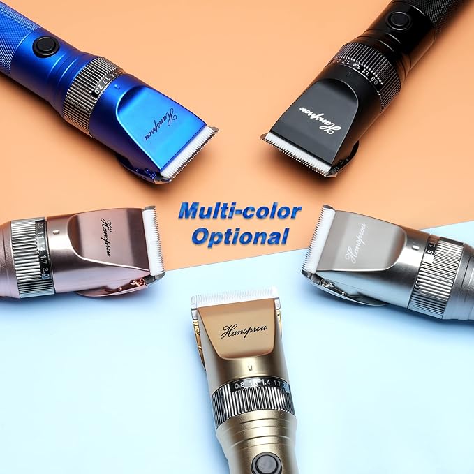 Dog Grooming Clippers, Professional 12V Heavy Duty Pet Clippers, Large Dog Shaver for Thick Coat,Plug-in Pet HairTrimmer with Guard Combs Brush for Dogs Cats-PawvioPets