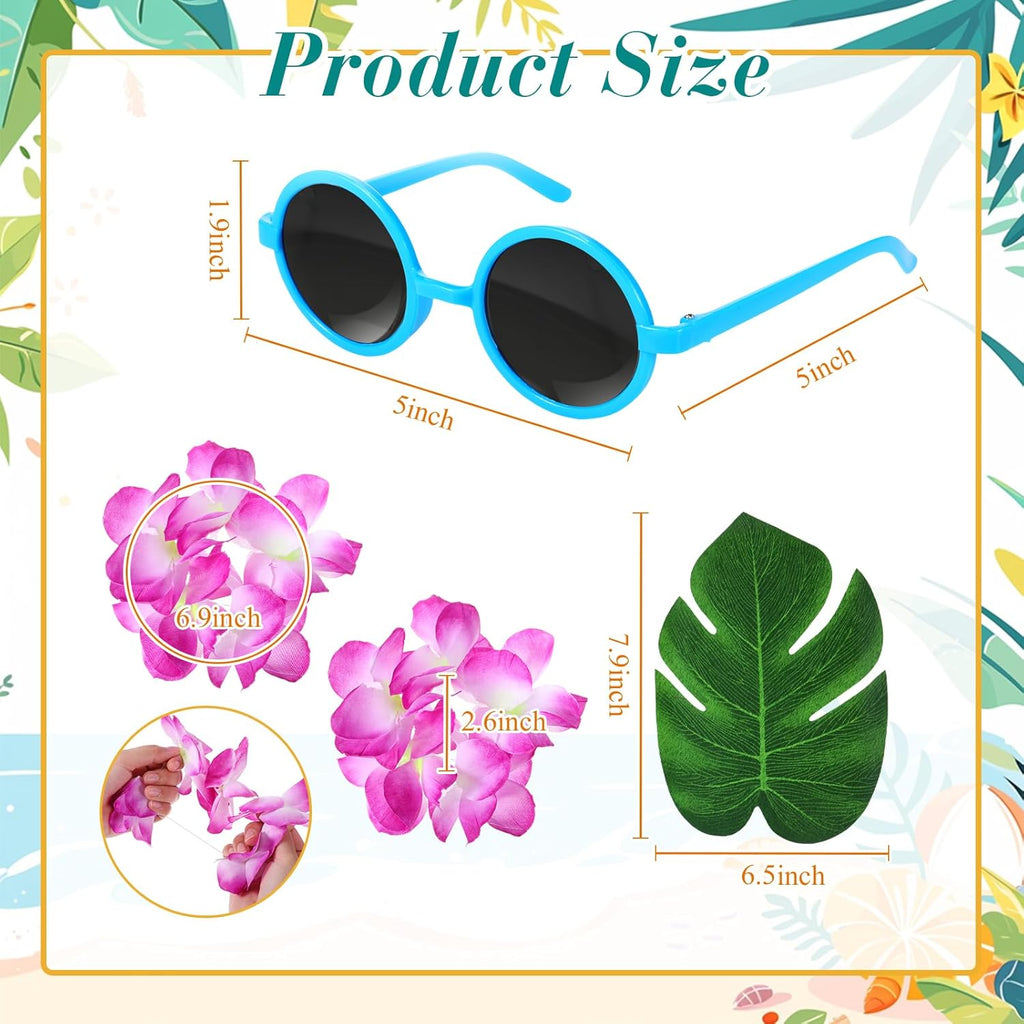 6 Sets Hawaiian Table Centerpieces Pineapple Luau Party Table Decorations Tropical Decor for Beach Summer Party