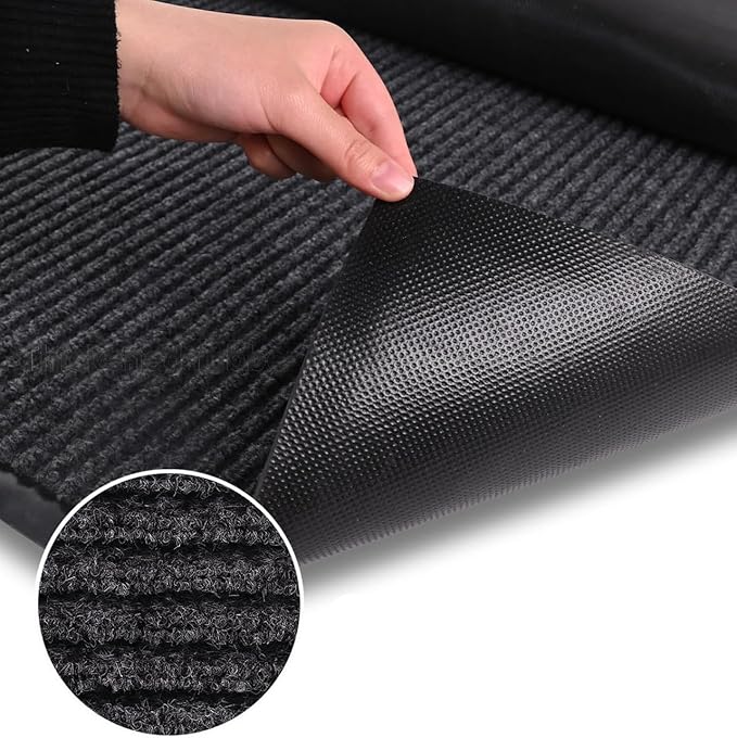Door Floor Mat Commercial Grade Large Size 3' x 10'Heavy Duty Tough Entry Collection Slip Skid Entrance Mat with Rubber Backing Low Profile and Easy to Clean Indoor Outdoor Rug-PawvioPets