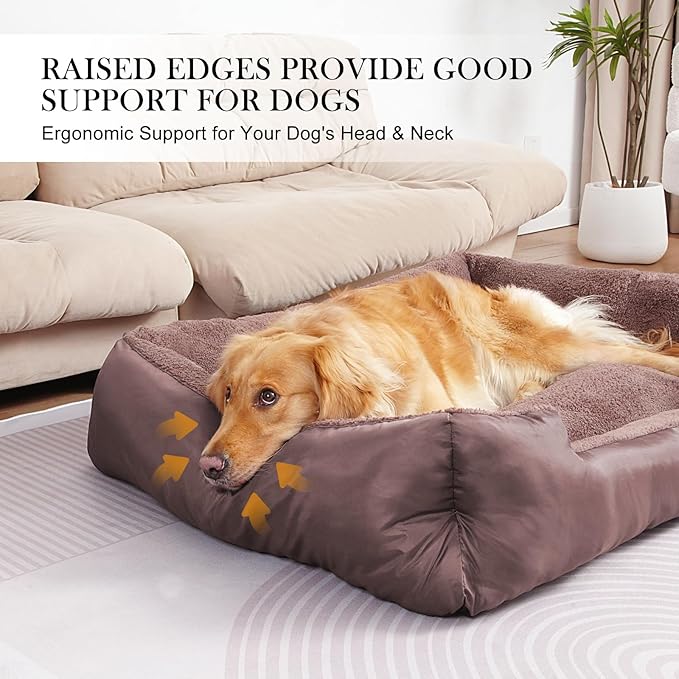 Dog Beds for Large Dogs, Pet Bed with Machine Washable Comfortable and Safety for Large Dogs-PawvioPets