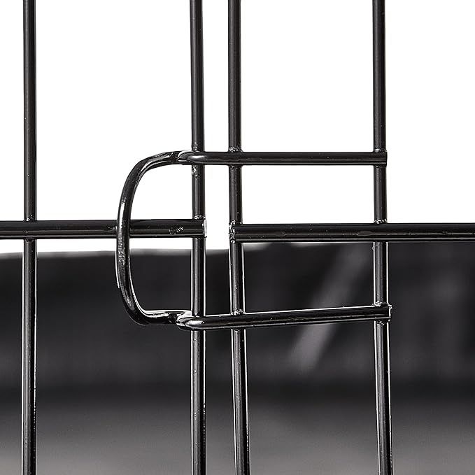 Amazon Basics Leakproof Canvas Bottom Guinea Pig Pet Cage with Divider Set, Black, 47.6"L x 24.2"W x 14.0"H-PawvioPets