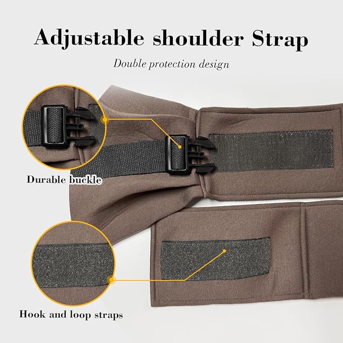 Dog & Cat Carrier Sling, Adjustable Soft Padded Shoulder Puppy Carrier, Hands-Free Dog Carrier Bag with Double Safety Buckles Premium Material for Outdoor Travel (Caramel, L)-PawvioPets