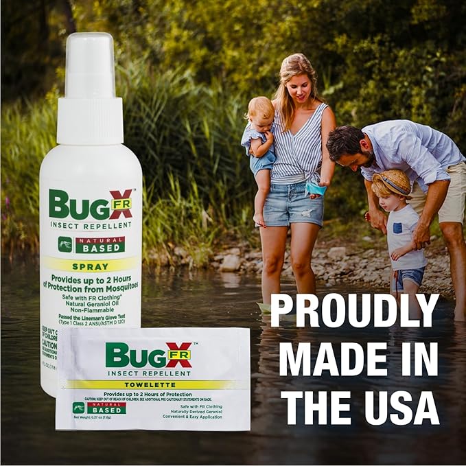 CoreTex Bug X FR DEET-Free Insect Repellent Spray - 4oz Bottle of Natural Geranium Oil to Protect Against Mosquitoes, Flies & Fleas - Travel Size Bug Repellent Spray Bottle-PawvioPets