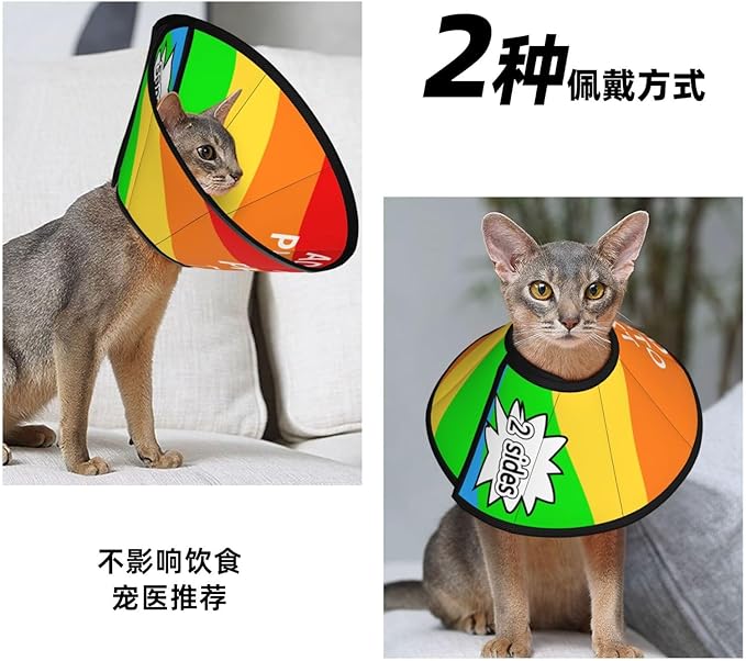 Custom Pet Cone Collar Lick Prevention Pet Recovery Collar for Neuter Safety Elizabethan Collar-PawvioPets